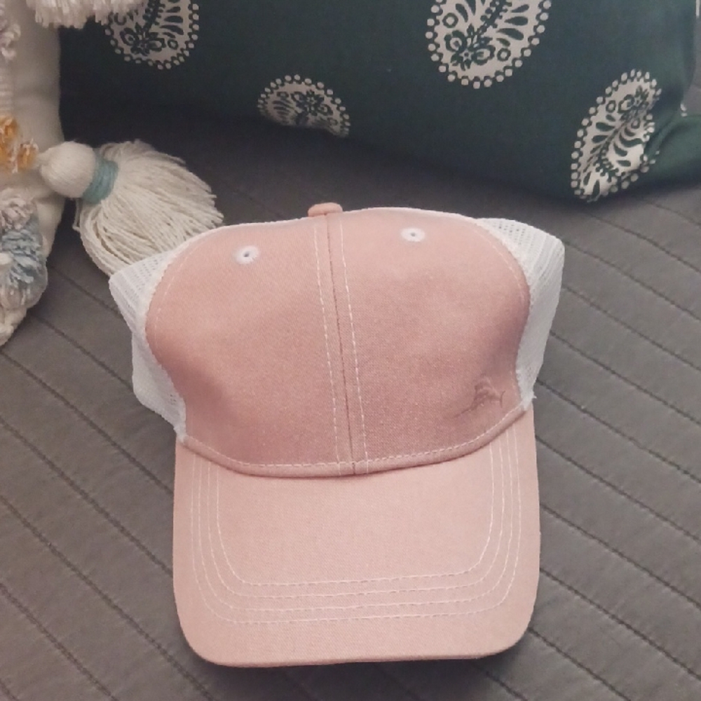 Tommy BAHAMA LIGHT PINK MESH BACK BASEBALL CAP